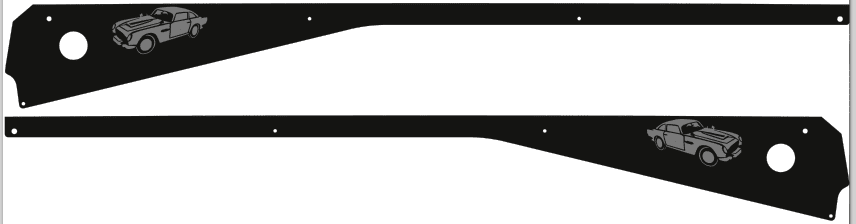 James Bond Side Rails armor mod for Stern pinball machine 2323 - Image 5