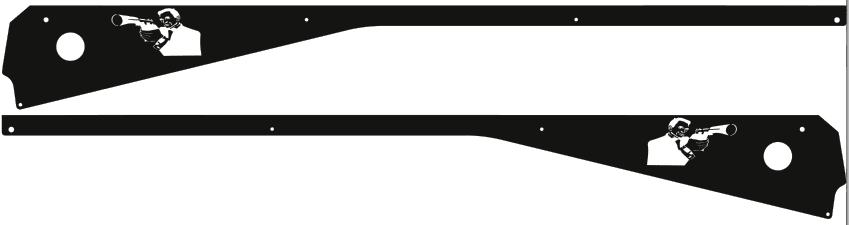 James Bond Side Rails armor mod for Stern pinball machine 0968 - Image 5