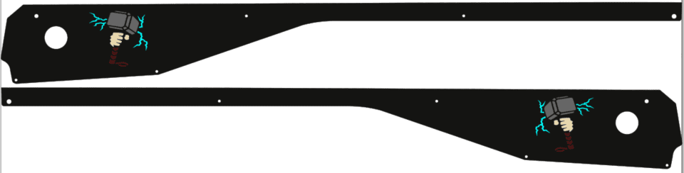 Avengers: Infinity Quest Side Rails armor mod for Stern pinball machine 0159 - Image 5