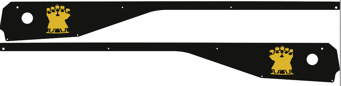 Avengers: Infinity Quest Side Rails armor mod for Stern pinball machine 0168 - Image 5