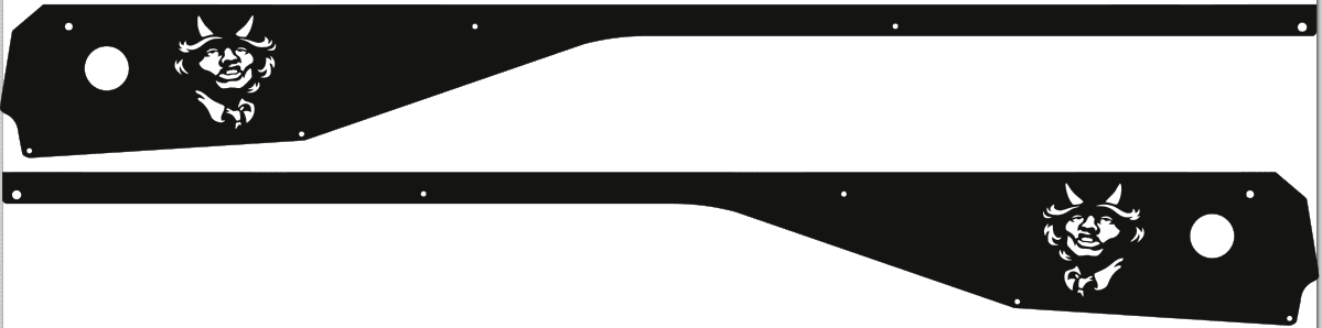 AC/DC Side Rails armor mod for Stern pinball machine 0015 - Image 5