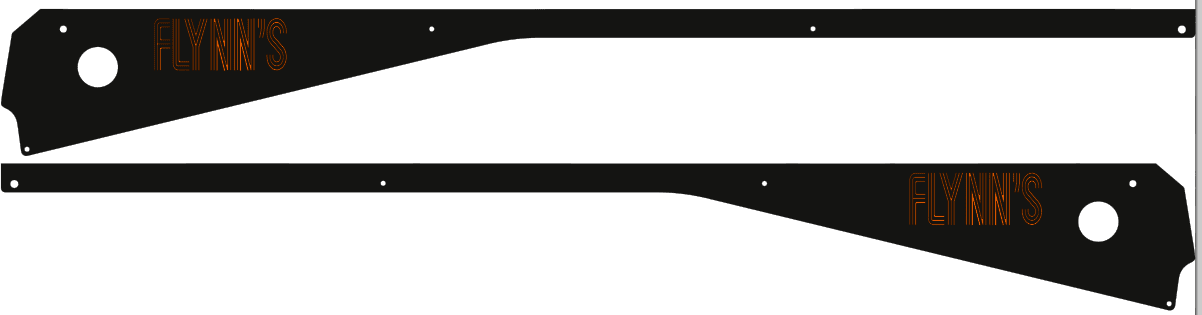 Tron Side Rails armor style mod for Stern pinball machine 2341 - Image 5