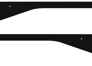Black Knight Side Rails armor LE clone style mod for Stern pinball machine 0294
