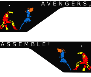 Avengers: Infinity Quest Side Rails armor mod for Stern pinball machine 2408