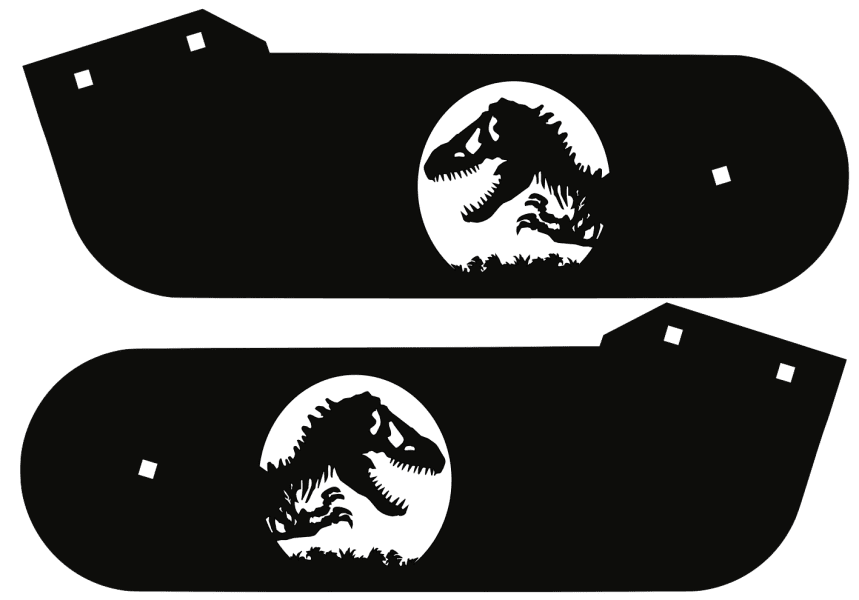 Jurassic Park Stern Laser-Cut Metal Hinges 1032