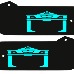 Tron Stern Laser-Cut Metal Hinges 1986