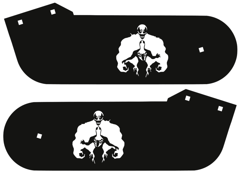 Venom Stern Laser-Cut Metal Hinges 2346