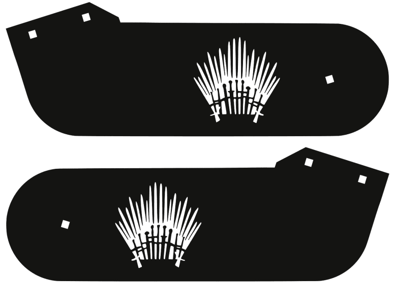 Game of Thrones Stern Laser-Cut Metal Hinges 1738