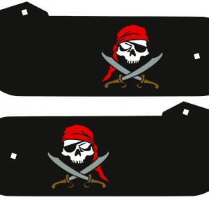 Pirates of the Caribbean Stern Laser-Cut Metal Hinges 2287