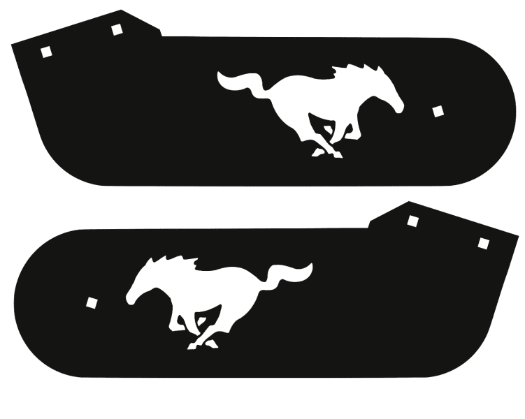 Mustang Stern Laser-Cut Metal Hinges 1288