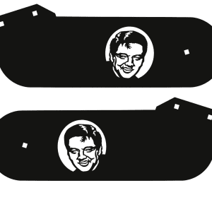 Elvis Stern Laser-Cut Metal Hinges 0568
