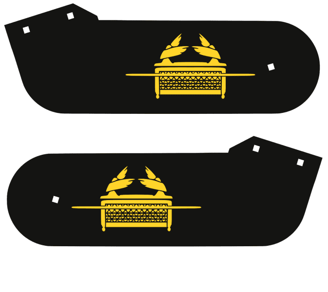 Indiana Jones Stern Laser-Cut Metal Hinges 2373
