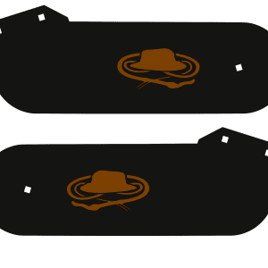 Indiana Jones Stern Laser-Cut Metal Hinges 0907