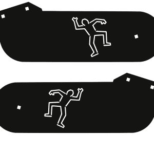CSI: Crime Scene Investigation Stern Laser-Cut Metal Hinges 0453