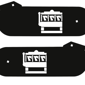 High Roller Casino Stern Laser-Cut Metal Hinges 0858