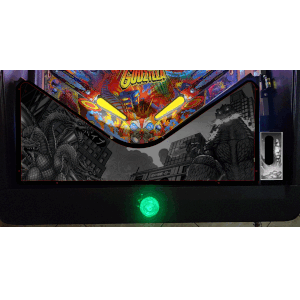 Godzilla Lighted Apron/Arch with King Ghidorah B&W 0035