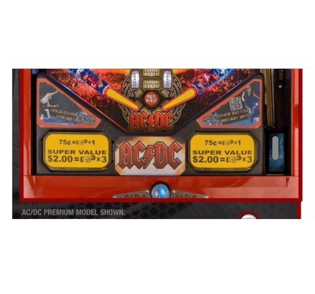 AC/DC albums Lighted pinball Apron/Arch 0001 - Lighted Pinball Mods