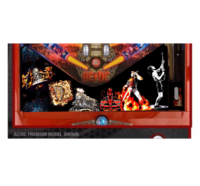 AC/DC Bell Lighted Pinball Apron/Arch 0002 - Lighted Pinball Mods