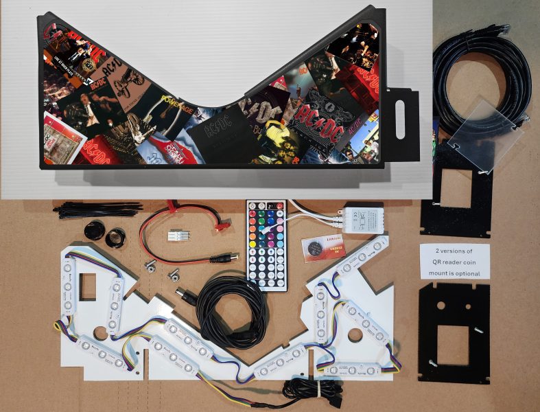 AC/DC albums Lighted pinball Apron/Arch 0001 - Lighted Pinball Mods