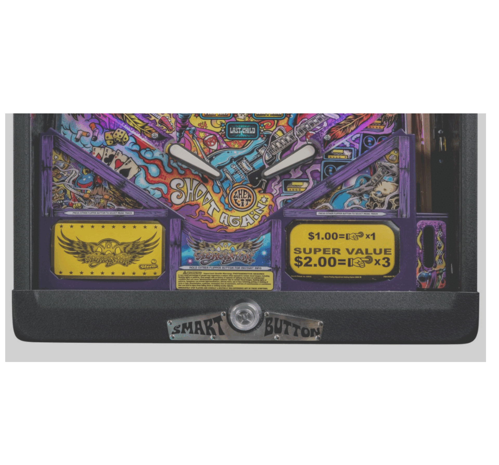 Aerosmith album Lighted Pinball Apron/Arch 0006