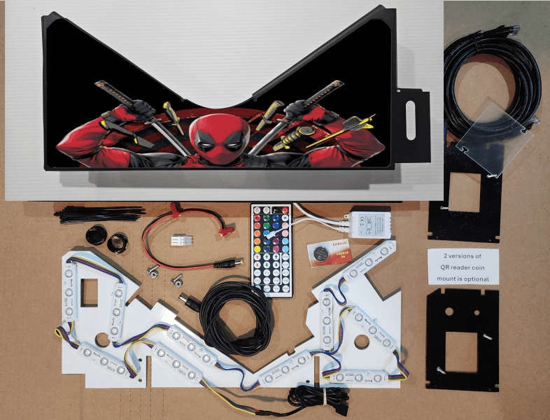 Deadpool swords Lighted Pinball Apron/Arch 0016 - Image 6