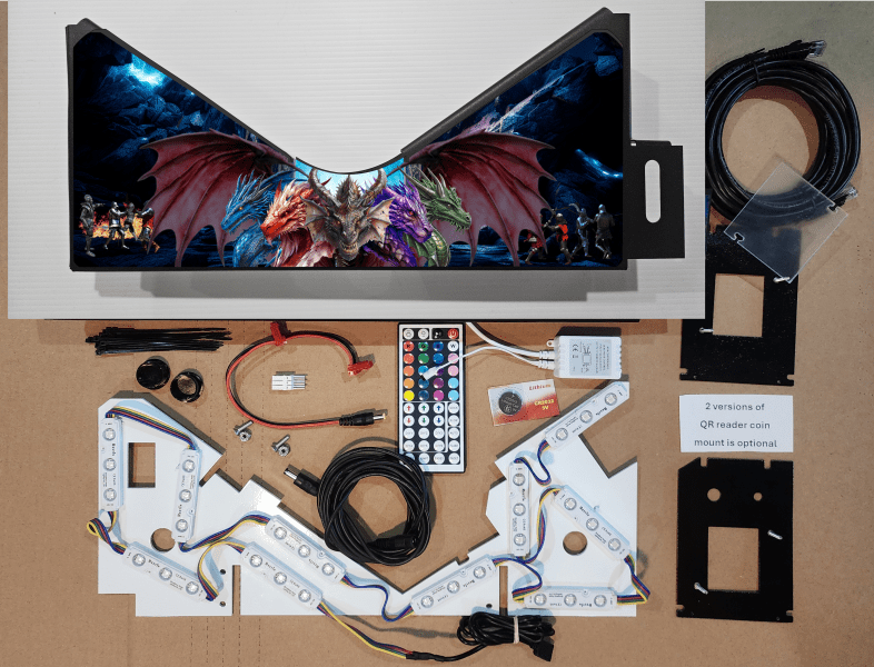 Dungeons & Dragons 5 dragons Lighted Pinball Apron/arch 0020 - Image 6