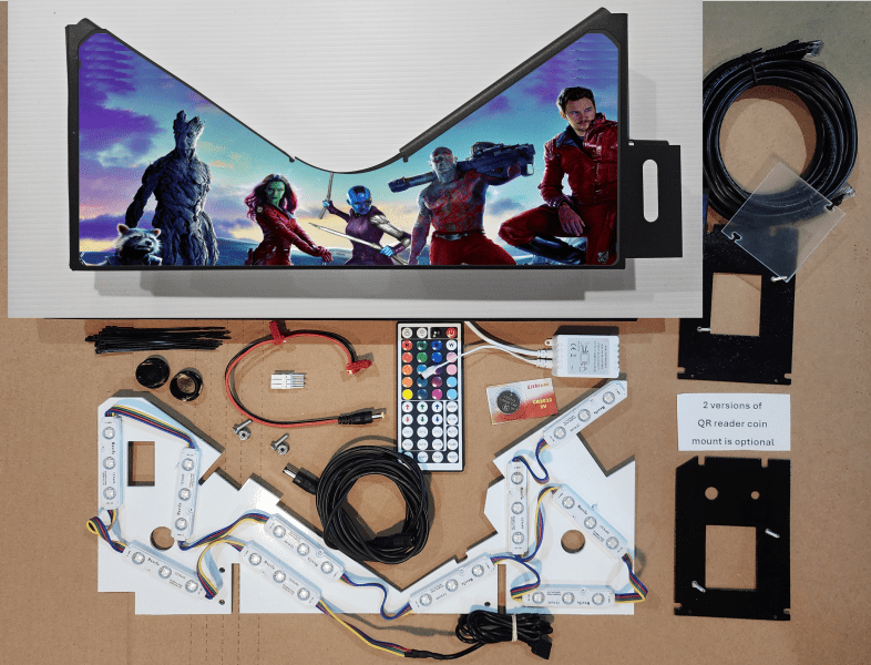 Guardains of the Galaxy sky Lighted Pinball Apron/Arch 0040 - Image 5