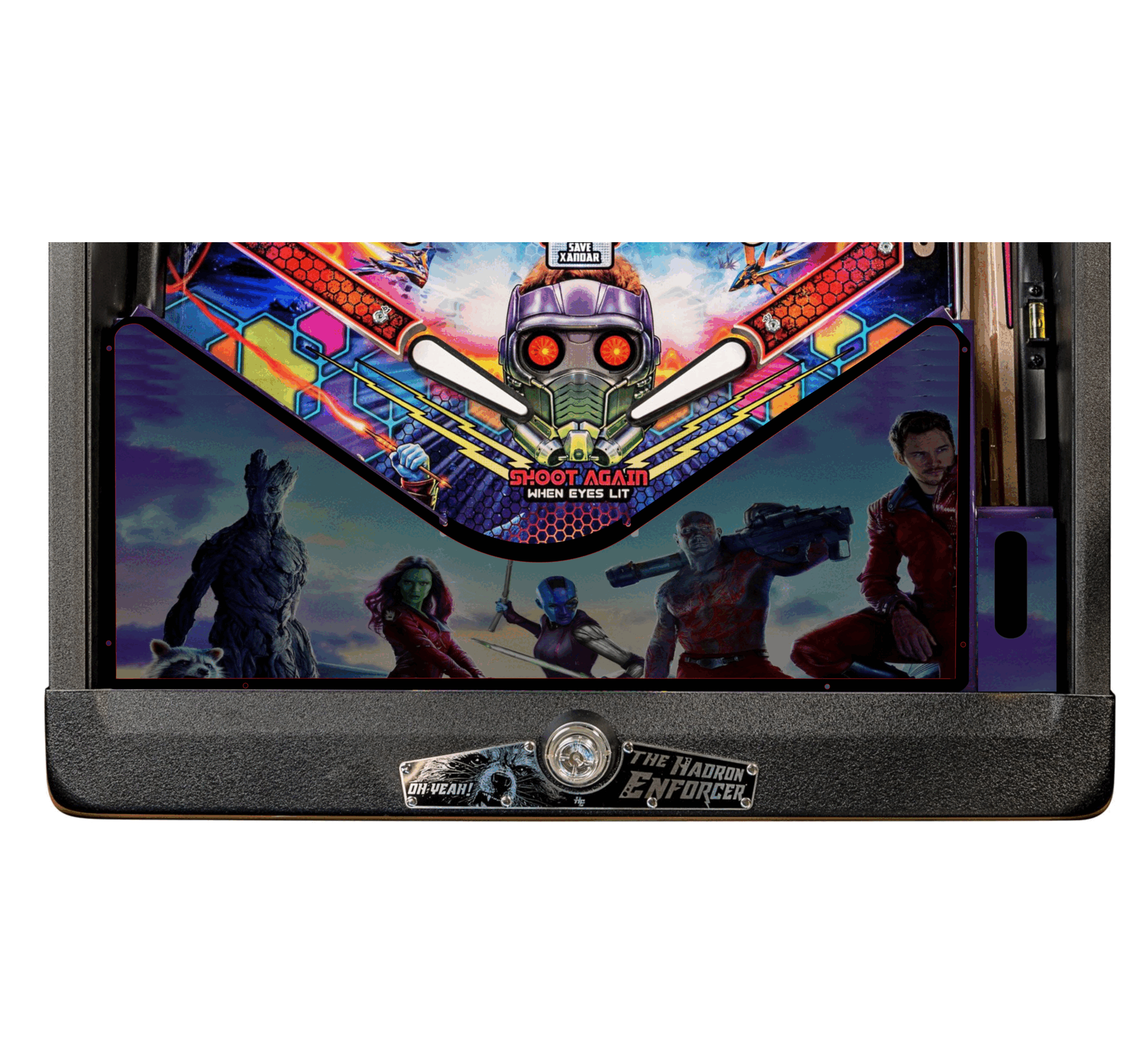 Guardains of the Galaxy sky Lighted Pinball Apron/Arch 0040