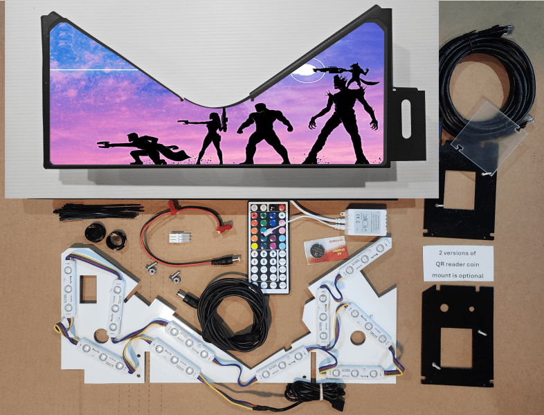 Guardains of the Galaxy sun set Lighted Pinball Apron/Arch 0041 - Image 5