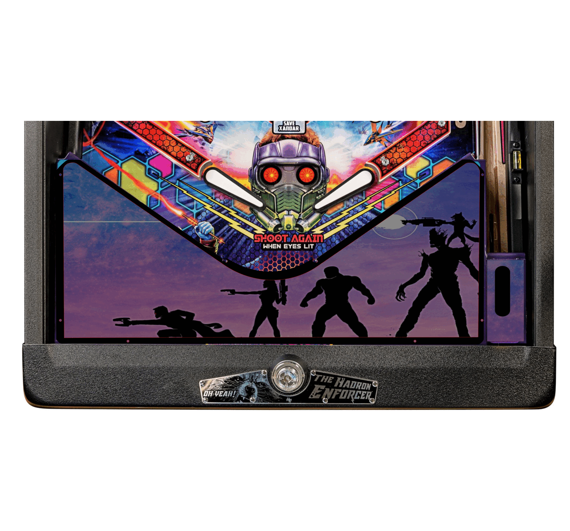 Guardains of the Galaxy sun set Lighted Pinball Apron/Arch 0041