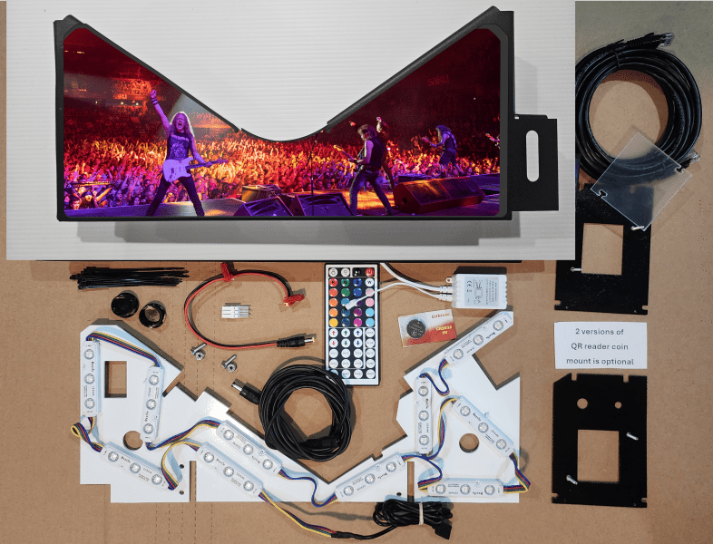 Iron Madin live Lighted Pinball Apron/Arch 0050 - Image 5