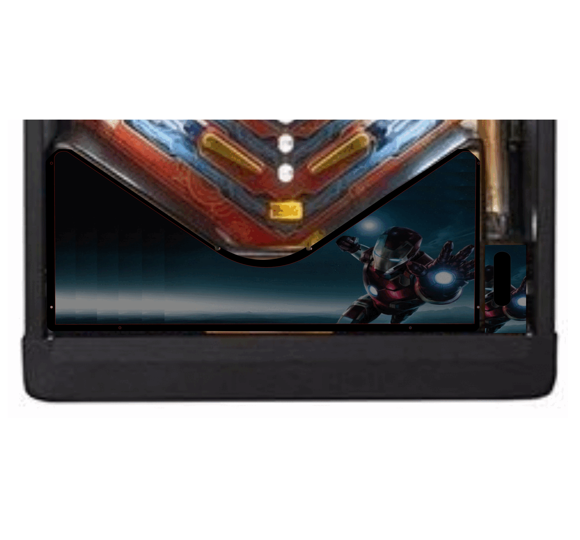 Iron Man bluwLighted Pinball Apron/Arch 0056