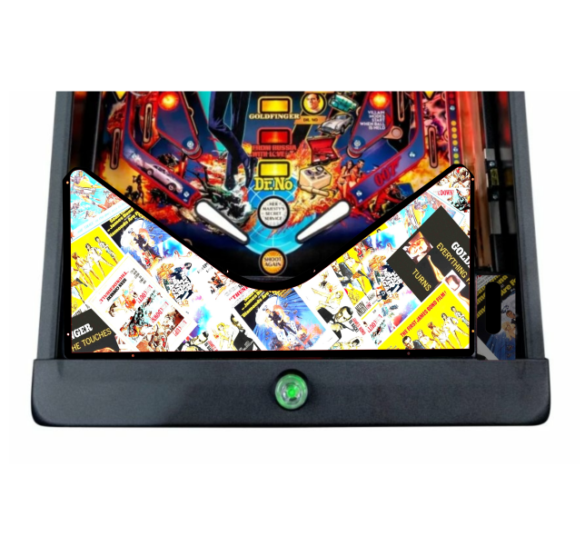 James Bond movies Lighted Pinball Apron/Arch 0057 - Image 4