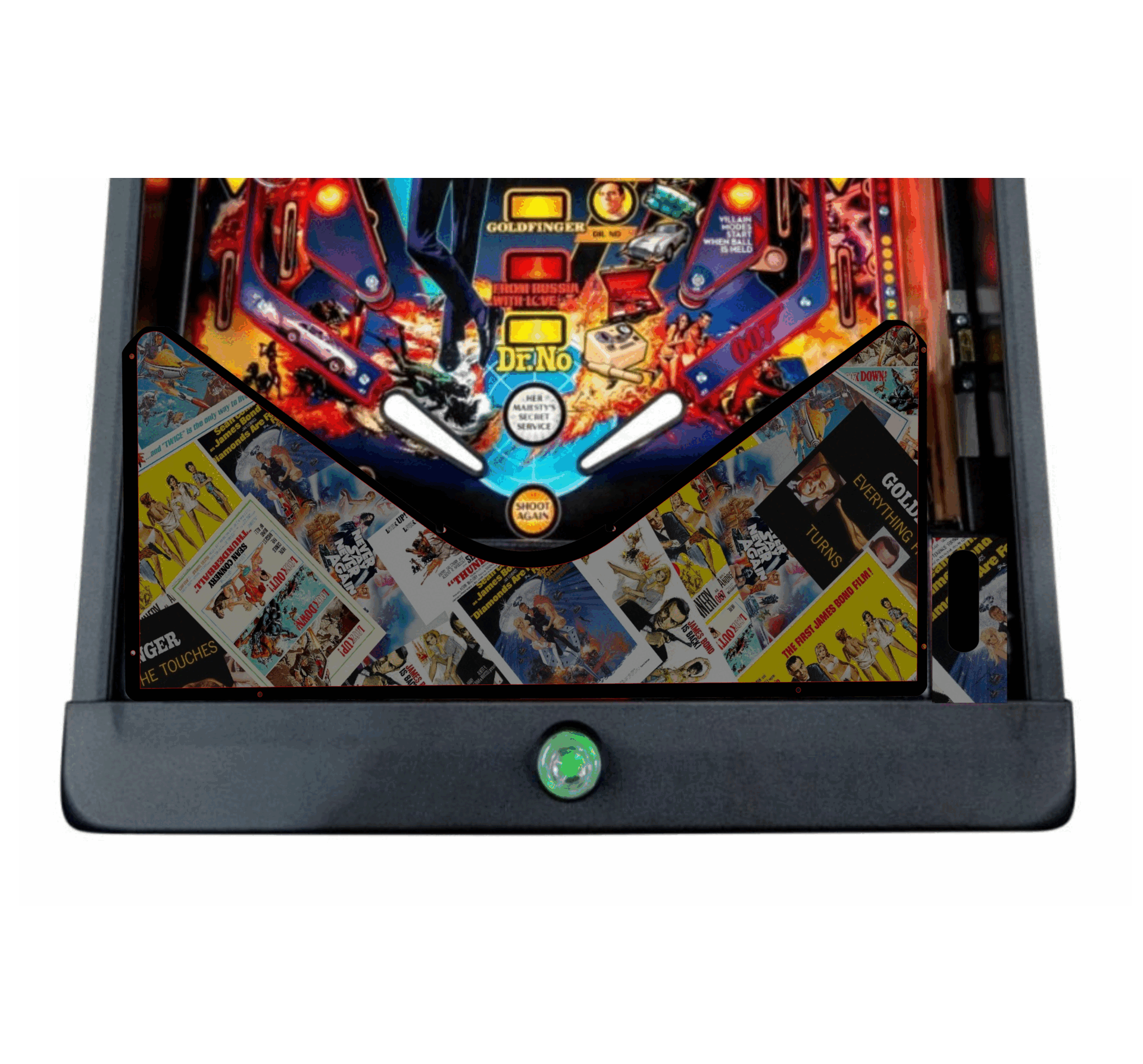 James Bond movies Lighted Pinball Apron/Arch 0057