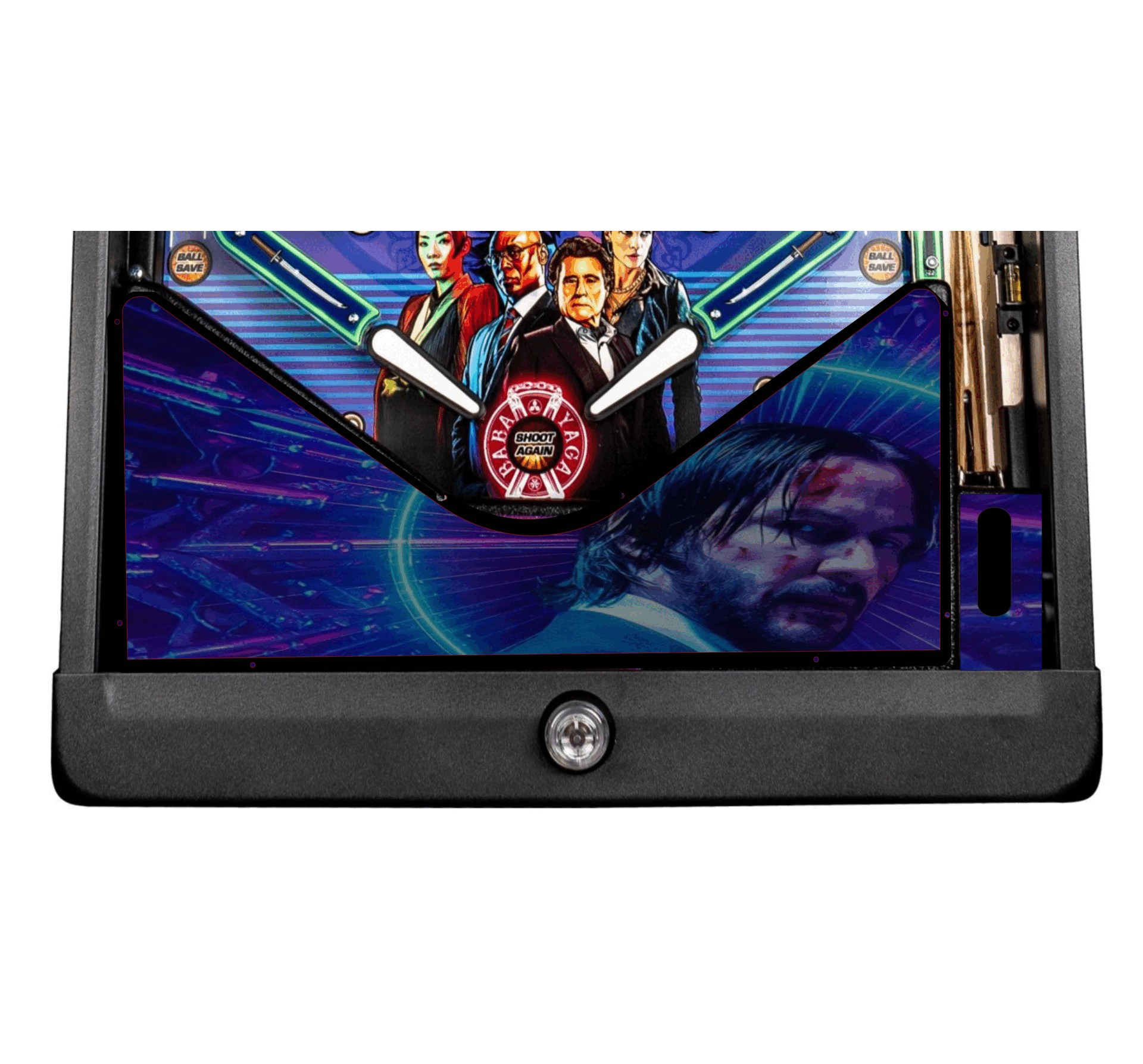 John Wick purpple Lighted Pinball Apron/Arch 0063