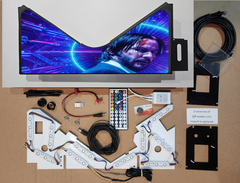 John Wick purpple Lighted Pinball Apron/Arch 0063 - Image 6