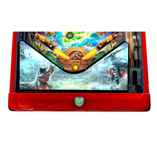 Jurassic Park t-rex copter Lighted Pinball Apron/Arch 0065 - Image 4