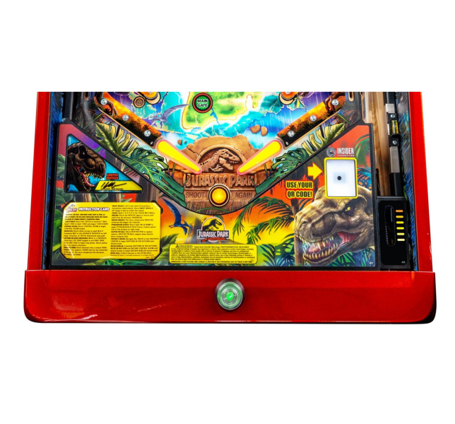 Jurassic Park t-rex copter Lighted Pinball Apron/Arch 0065 - Image 2