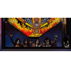 Kiss blue Lighted Pinball Apron/Arch 0069