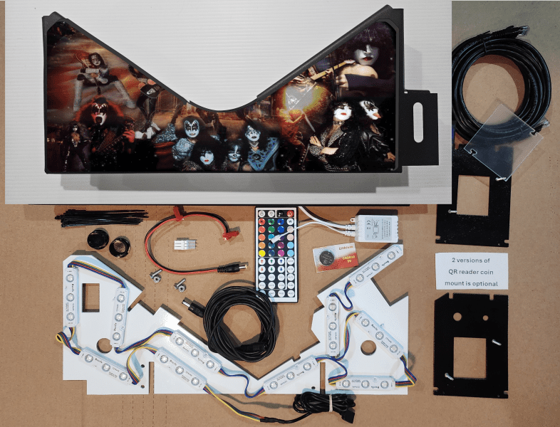 Kiss band Lighted Pinball Apron/Arch 0070 - Image 6
