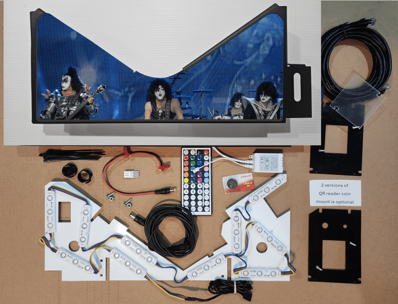 Kiss lightblue Lighted Pinball Apron/Arch 0072 - Image 5