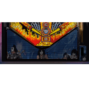 Kiss lightblue Lighted Pinball Apron/Arch 0072