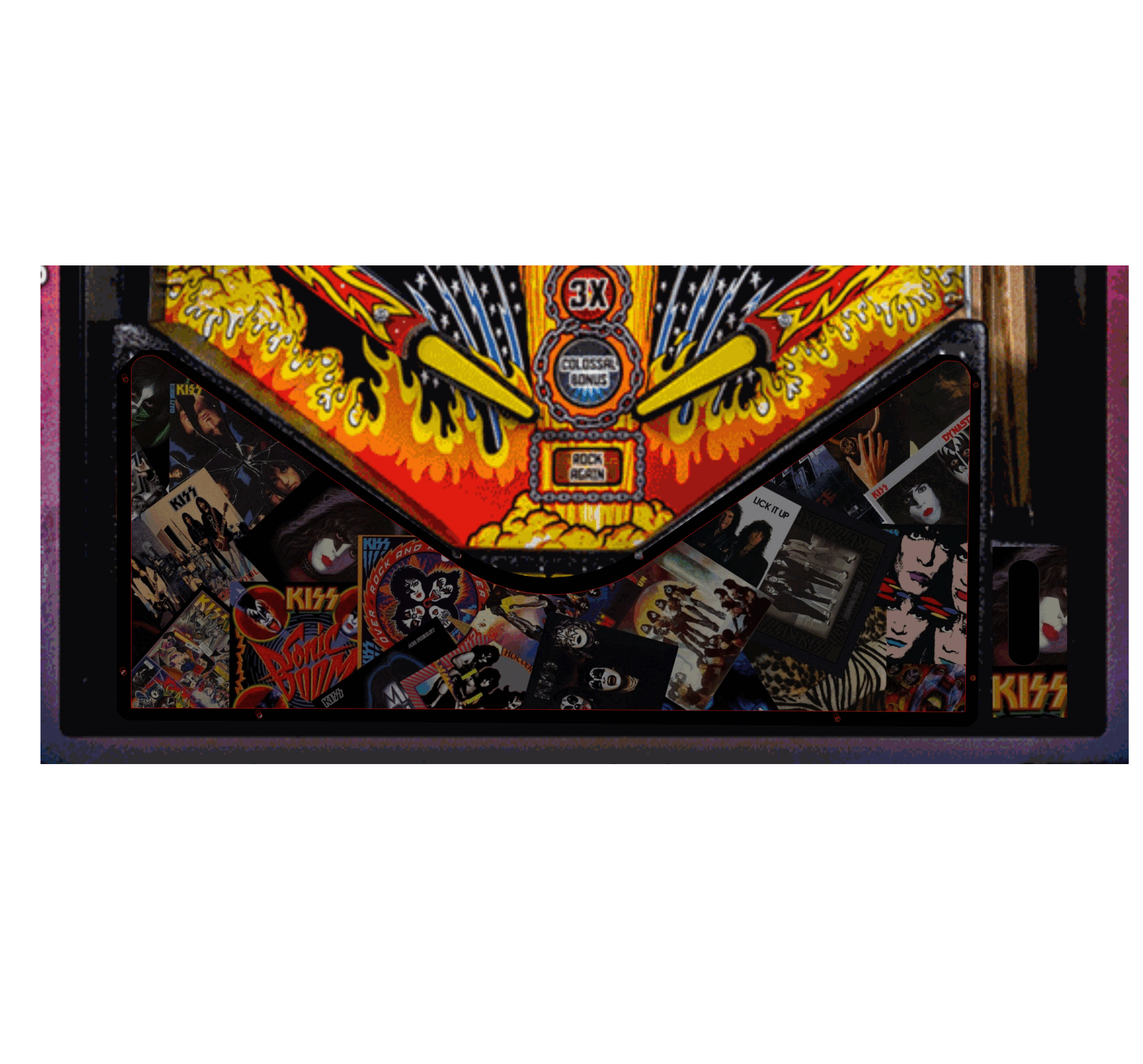 Kiss album Lighted Pinball Apron/Arch 0073