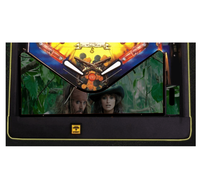 Pirates of the Caribben forest Lighted Pinball Apron/Arch 0084 - Image 3
