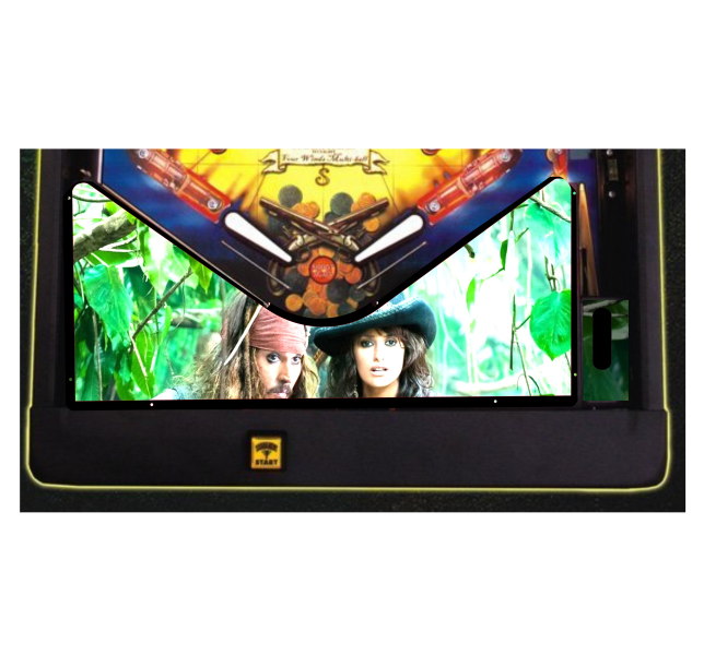 Pirates of the Caribben forest Lighted Pinball Apron/Arch 0084 - Image 4