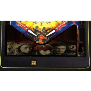 Pirates of the Caribben red Lighted Pinball Apron/Arch 0086