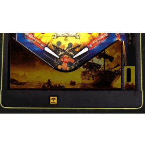 Pirates of the Caribben yellow Lighted Pinball Apron/Arch 0088