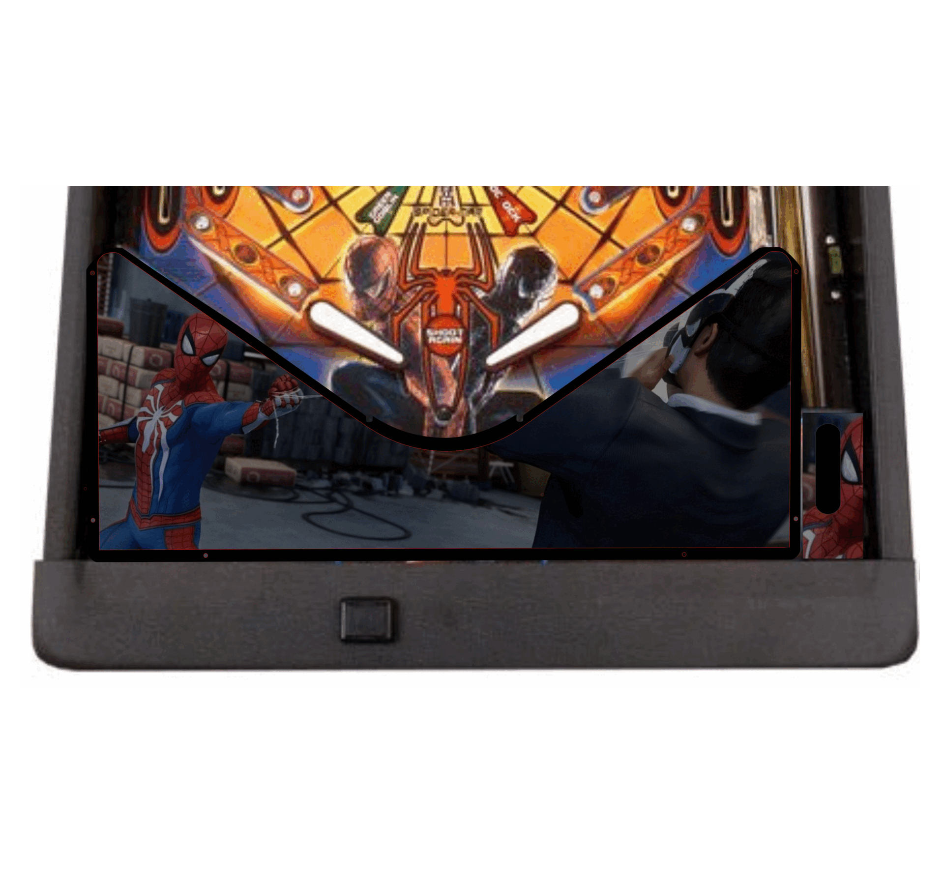 Spider-man spidy Lighted Pinball Apron/Arch 0097