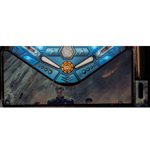 Stern Star Trek falling sky Lighted Pinball Apron/Arch 0098