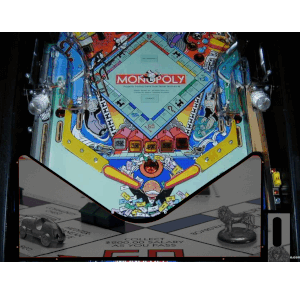 Monopoly go Lighted Pinball Apron/Arch 0081